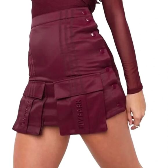 Adidas x Ivy Park Maroon Skirt Size Small NWT - Picture 1 of 12
